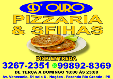 Entrega de pizza perto de mim em Fazenda Rio Grande 